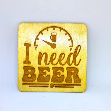 I need beer feliratú poháralátét szett
