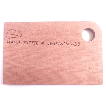 Mama főztje a legfinomabb feliratú reggeliző deszka