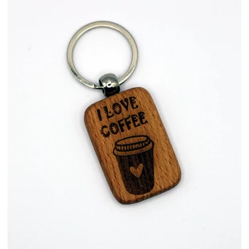 I love coffee kulcstartó