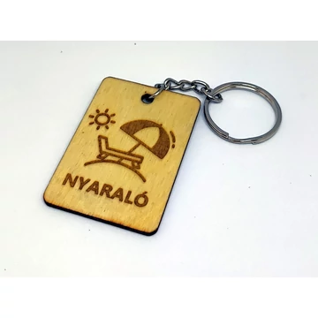 nyaraló kulcstartó