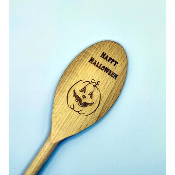 Halloween tök mintás fakanál