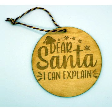 Dear Santa karácsonyfadísz