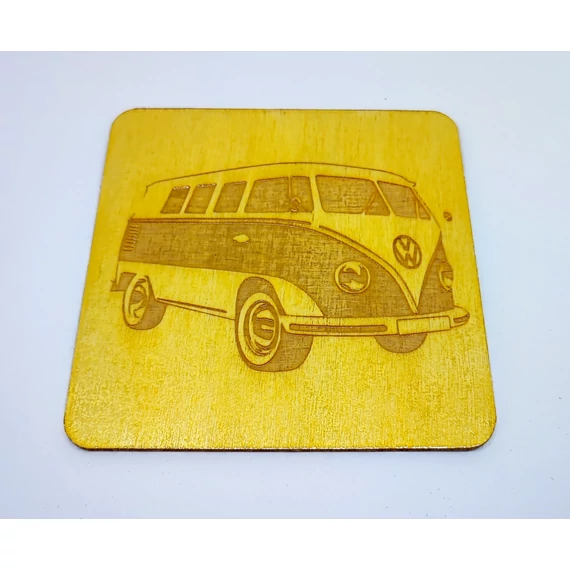 Oldtimer autós poháralátét szett