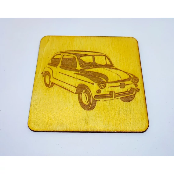 Oldtimer autós poháralátét szett