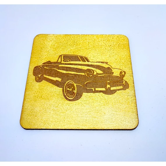 Oldtimer autós poháralátét szett