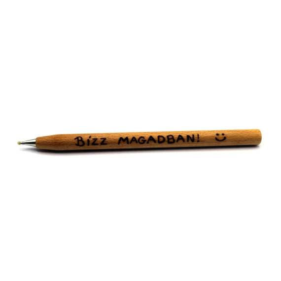 Bízz magadban! bükkfa golyóstoll