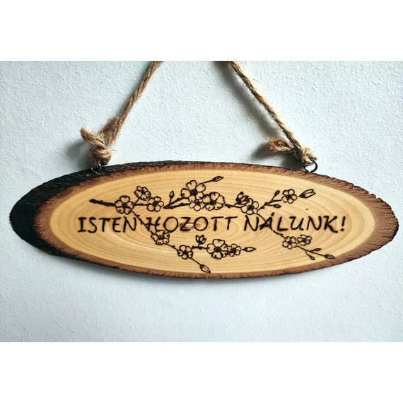Üdvözlő tábla ajtóra