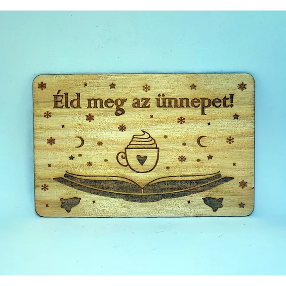 ünnepi fa képeslap