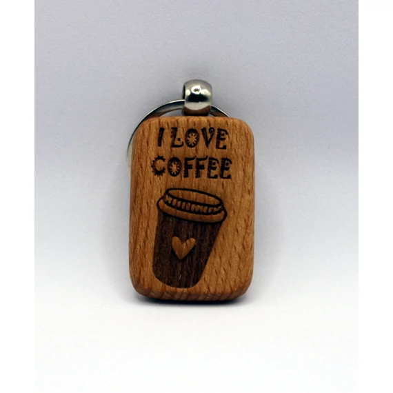 I love coffee kulcstartó