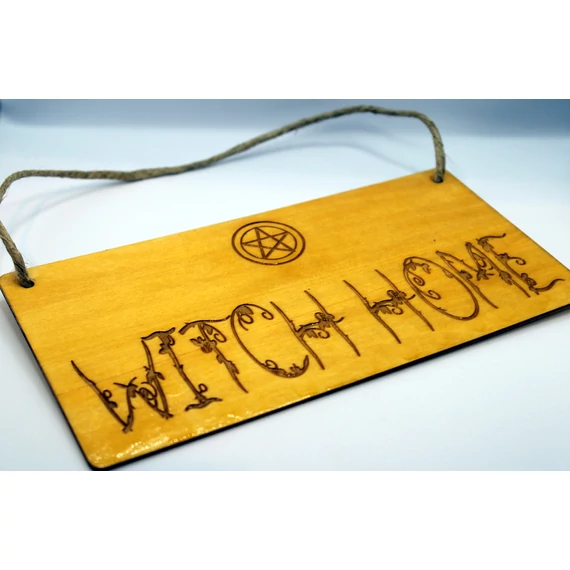 Witch home - pentagrammal - ajtódísz