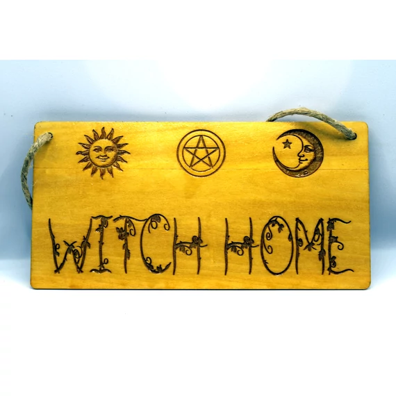 witch home - ajtódísz