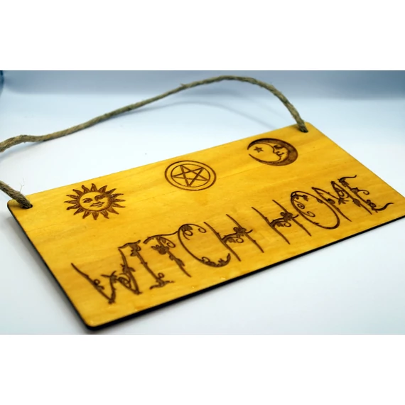 Witch home - nap és hold - ajtódísz