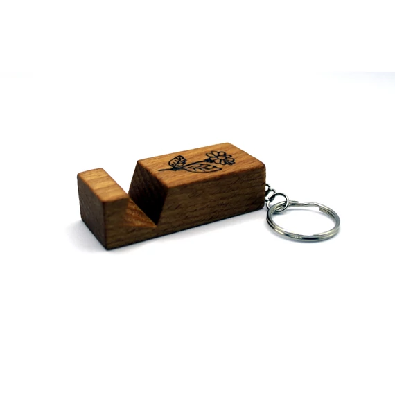 Virág-bagoly mintás mini mobiltelefon tartó